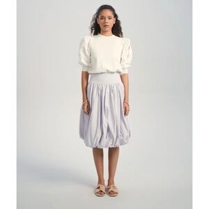 Aleeza Paris Rutched Bubble Skirt in Lavender Size XS